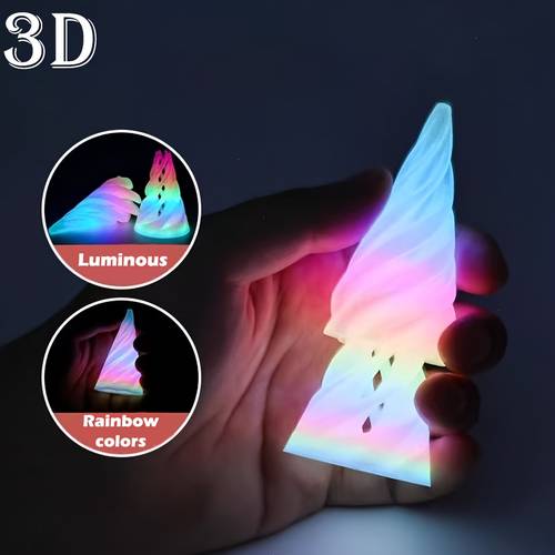 3d printed glow in the dark spiral cone desktop decoration assembled in multiple styles suitable for room decor and festival displays a to your office ideal as a gift