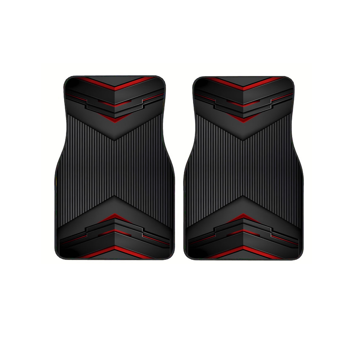 TEMU [2d Flat Printing] 2pcs/4pcs Cool Printed Car Floor Mats - Durable Polyester Floor Mats, Safe And Practical, Ideal Gift Choice, Long-lasting,