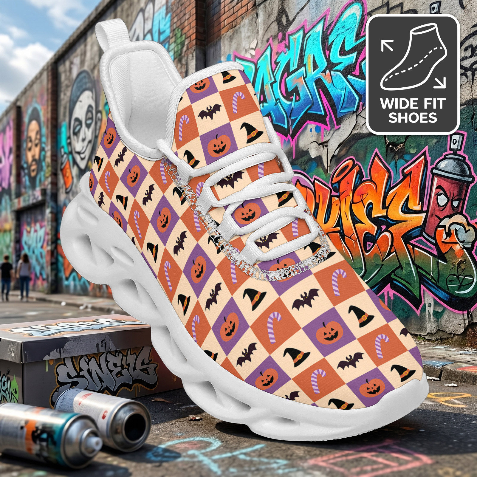 Men's WIDE FIT Breathable Lightweight Running Shoes