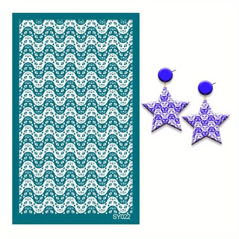 New Screen Stencils for Polymer Clay Reusable Print Kit