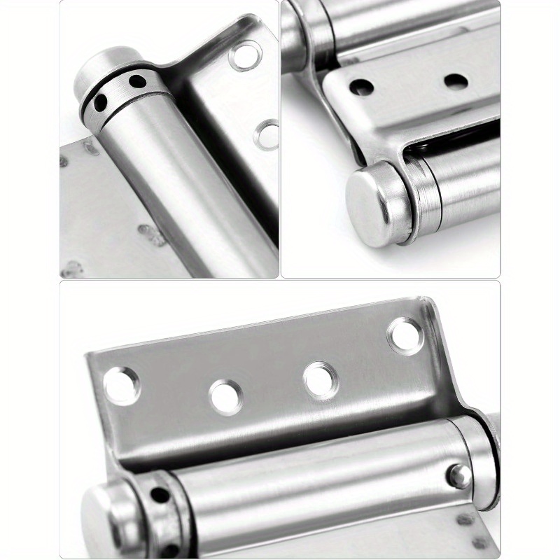 4pcs   heavy duty 3 stainless steel self closing   spring hinges heavy duty swing door hinges   for   restaurant doors commercial door hardwar