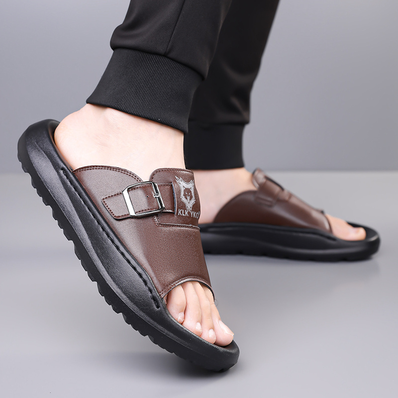 new 2024 spring summer casual slip on sandals soft sole trendy   for men high quality durable breathable   lightweight home slippers comfortable non slip thick soled outdoor indoor use fashionable open toe flip flops for     relaxation   or home   1 pair of eva slides 1   bag Product details 9
