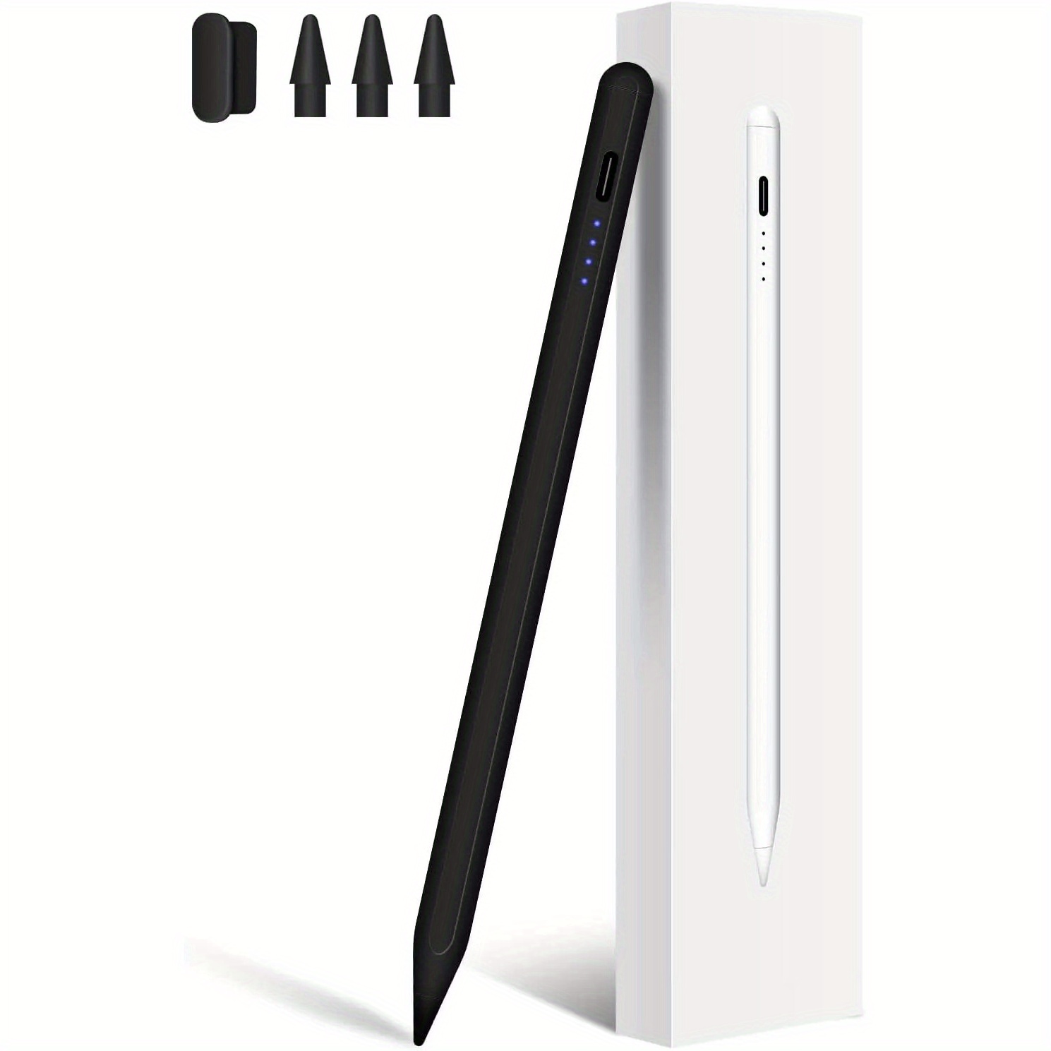 TEMU For Pencil 2 1 With Palm Rejection Tilt Sensitivity Stylus Pen For 2018-2023 6/7/8/9/10, Pro 11/12.9, Mini 5/6, Air 3/4/5