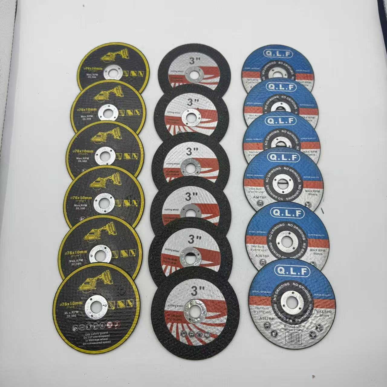 TEMU 18pcs Pack Of Ultra-strong Resin Cutting Discs, Ultra-thin Circular Saw Blades, Portable Metal Stainless Aluminum Cutting Tools, 76mm (3 Inches)