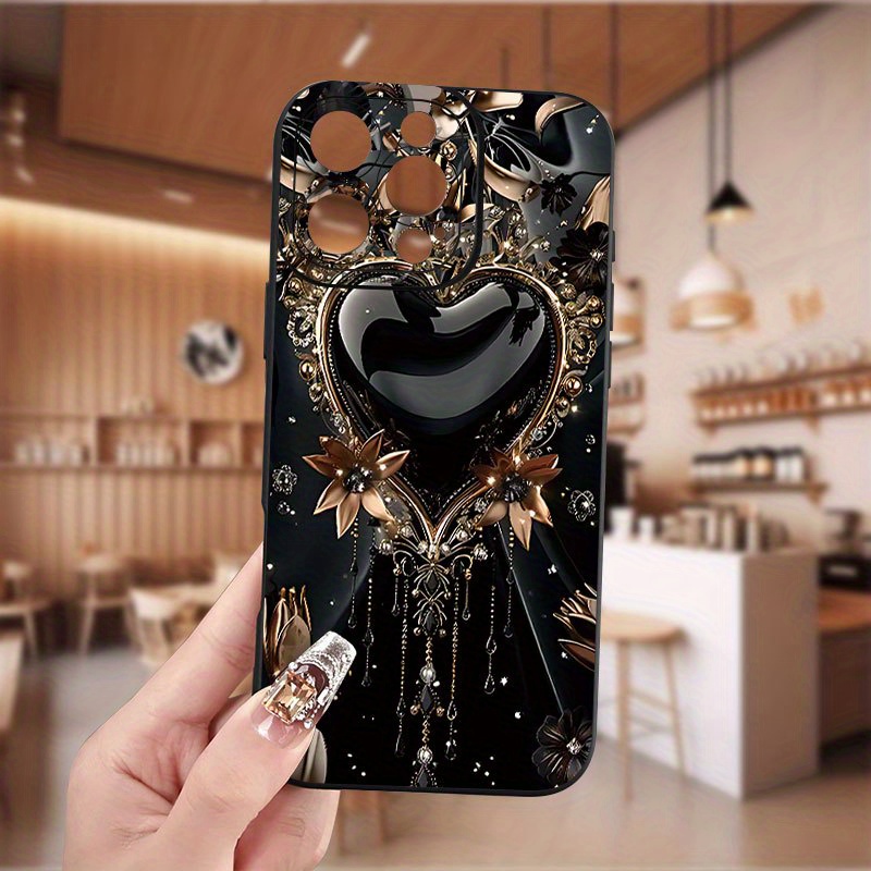 Valentine's Day pattern printed mobile phone case, TPU soft protective case, birthday or holiday gift for men and women, suitable for iPhone16 15 14 13 12 * Pro Max Valentine's Day pattern printed mobile phone case, TPU soft protective case, birthday or holiday gift for men and women, suitable for iPhone16 15 14 13 12 * Pro Max