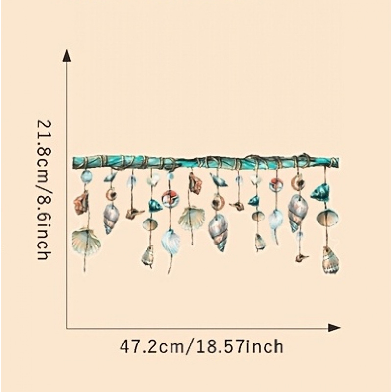 TEMU Summer- Seashell And Conch Shell Hanging Ornaments, Pet Static Cling Glass Film, Leaves No Residue Or Adhesive, Self-adhesive And Removable,