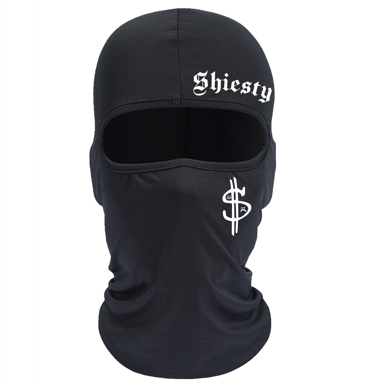 Image of Shiesty & Dollar Printing Dustproof Balaclava 1pc Summer Face Cover Wind-resistant Neck Gaiter For Outdoor Activities