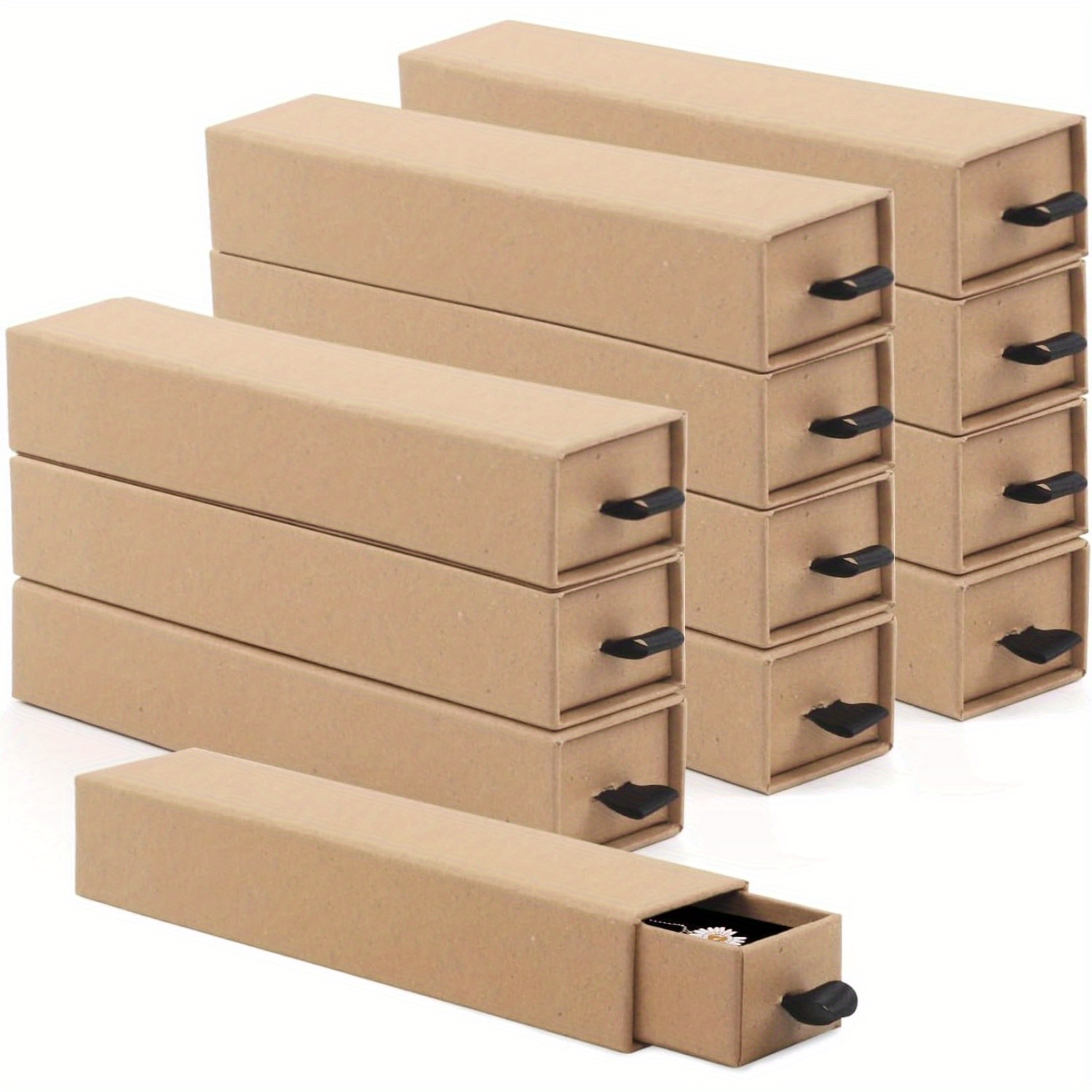 jewelry gift box luxurious 8pcs set with velvet lining small drawer style earrings and rings fashionable necklace bracelet organizer Product details 2