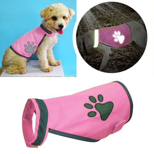 Gilet Réfléchissant Pour Chien - Orange Fluorescent, Réglable, Pour Promenades Et Chasse En Sécurité