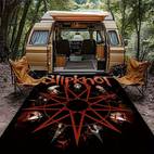 Килимок для у з графікою гурту Slipknot - Червона зірка , Міцний поліестеровий зовнішній килимок для наметів, автодомів та декору на , Використання в приміщенні/на вулиці, Килимок для внутрішнього та зовнішнього використання | Сміливий | Міцний поліестер, Килимок для у