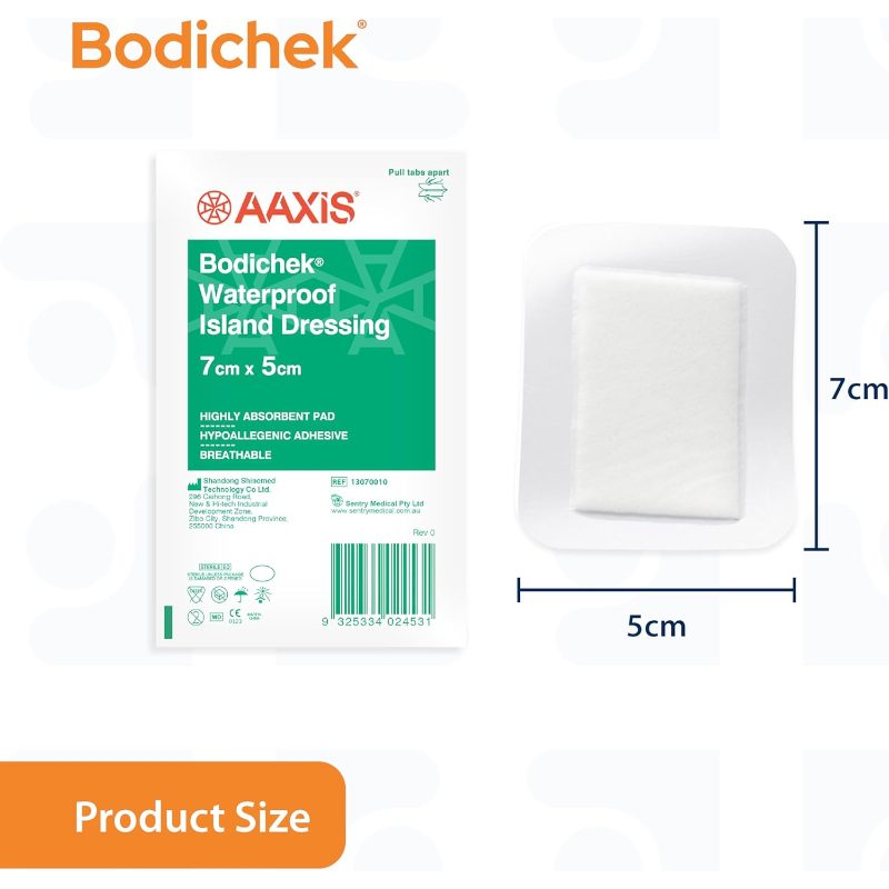Bodichek Transparent Film Island Dressing 7x 5 Size 50 Pack