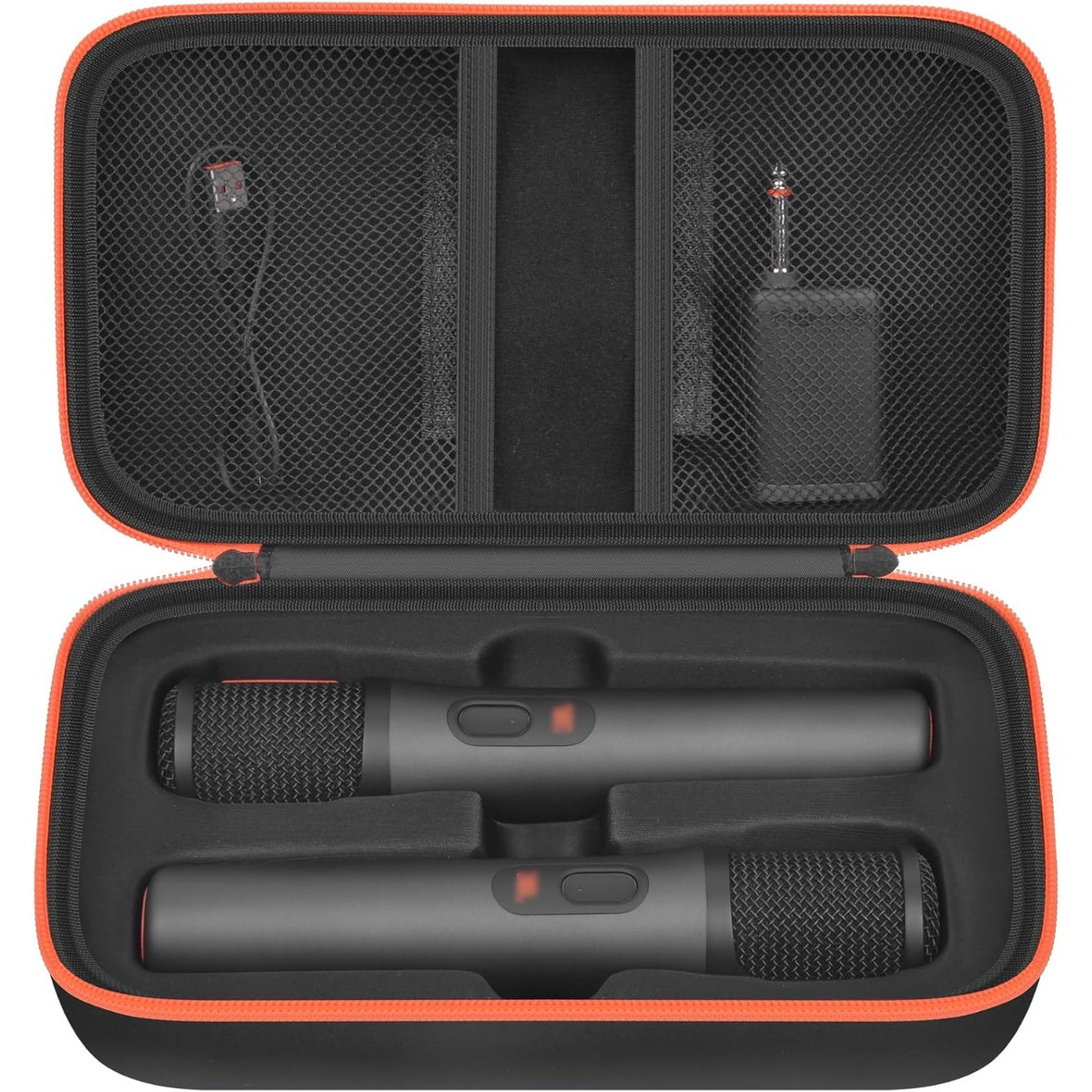 TEMU Bluetooth Microphone Carrying Case, Wireless Microphone J2x Digital Microphone, Rechargeable Battery Portable Microphone Box, Receiver, Adapter