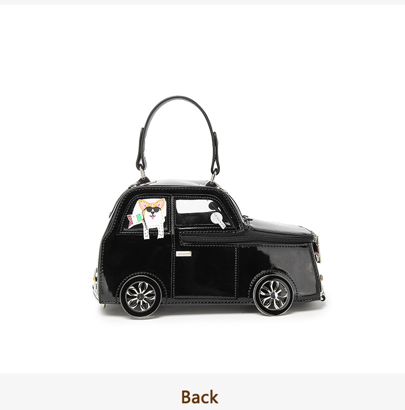 Women's 3D Mini Car-Shaped Handbag - Cute Purse with Adjustable Crossbody/Shoulder Strap, Golden-Tone Door Handle & Realistic Headlights - Pink/Golden/Black (-Like) Bag for Daily Use, Parties, - Stylish Gift Idea