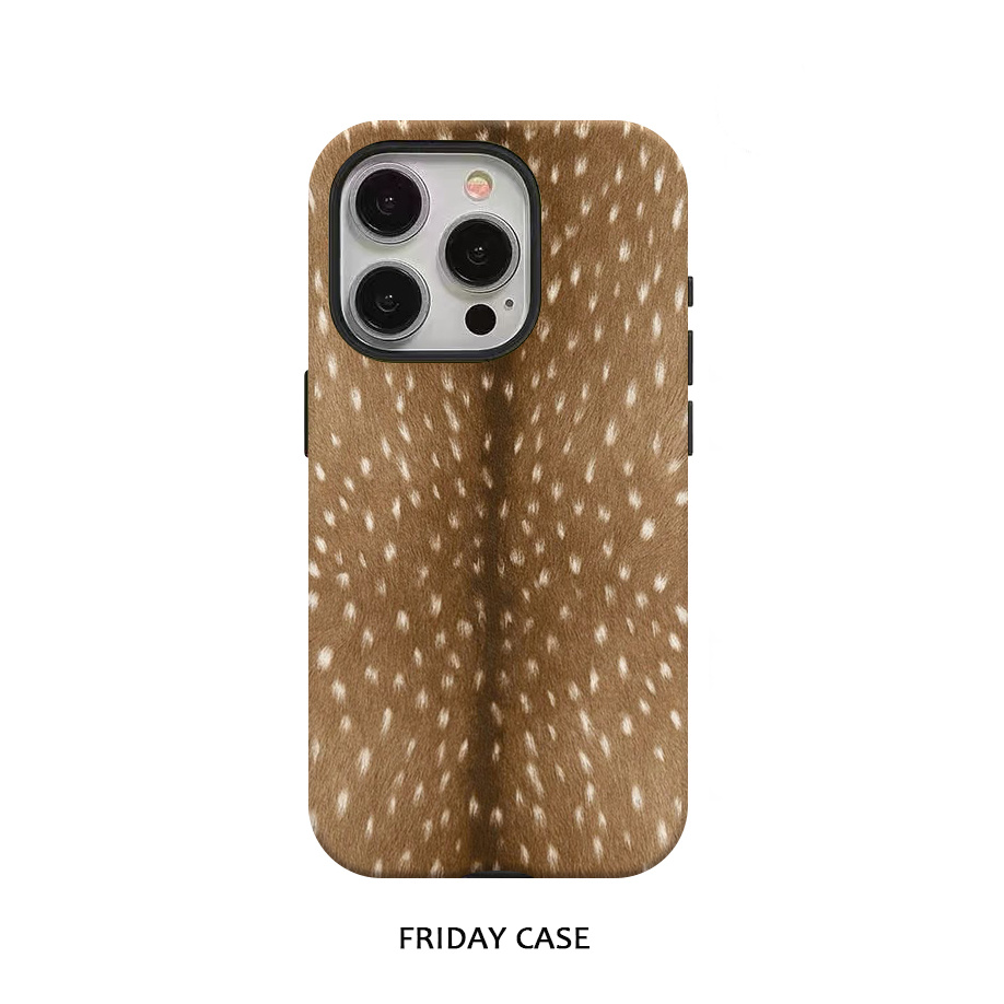 TEMU Phone Case - 2d Flat Fashion Faux Leather Printed Pattern Phone Case For Iphone Pro Max 15 Pro 13 11 12 Xs 8 Plus 7 Glossy 2-in-1 Case