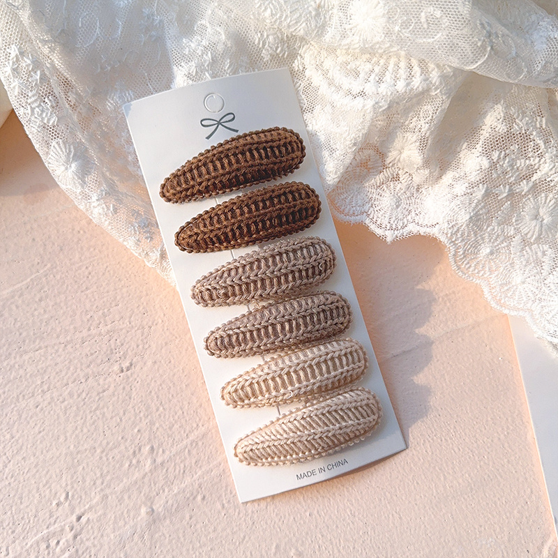 6pcs Hair Clip Bb Barrette Cute Headwear Hair Accessories