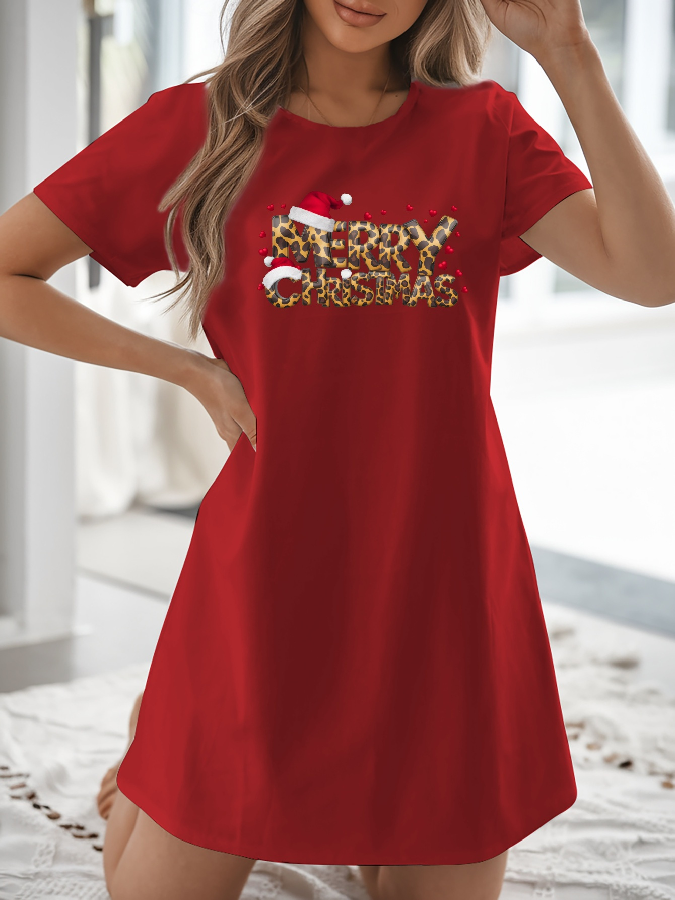 chinese dress ladies Merry Sequin T-Shirt Dress main image 1