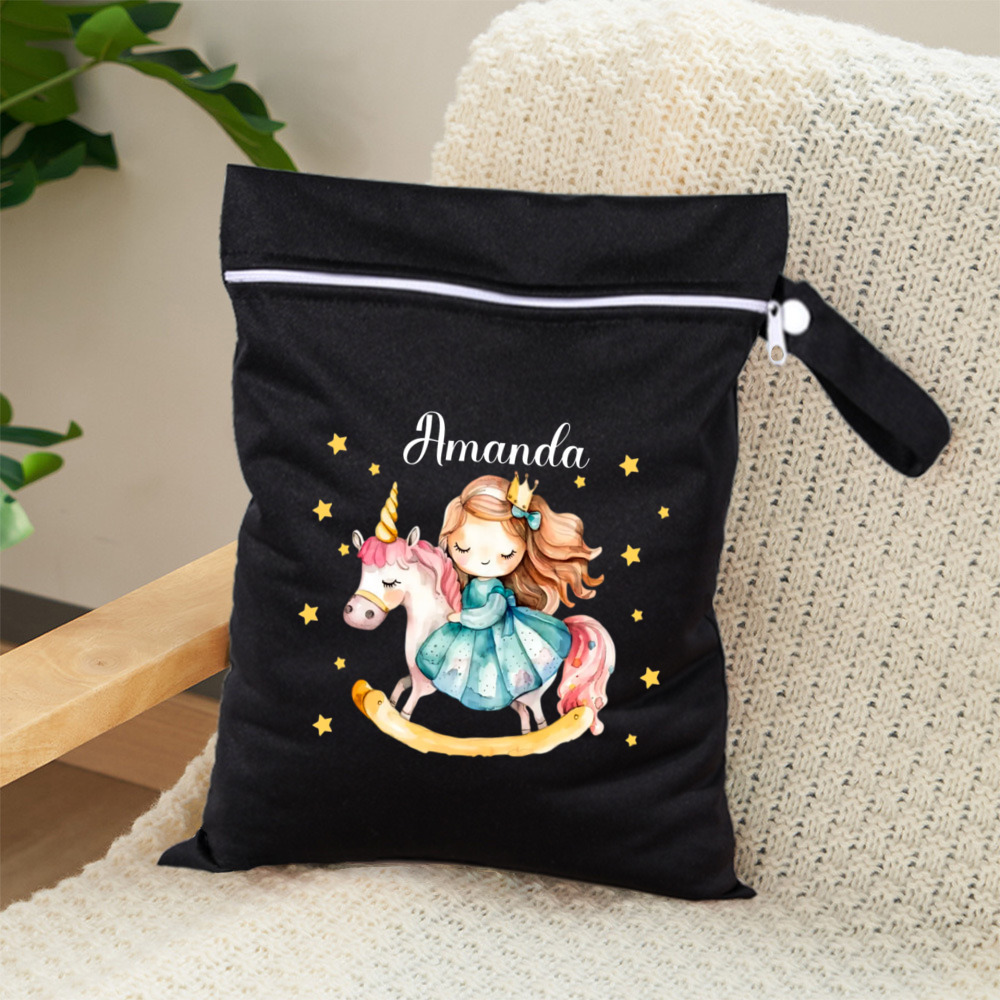 TEMU Monogram Diaper Bags Nylon Bag Custom Name Gift Shower Backpacks