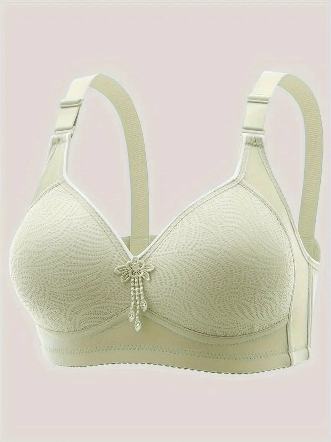 Women's Wireless Sports Bra - Lift Support, Adjustable Straps, Contrast Trim, Comfortable Casual Attire, Black with White Accents, Non-Removable Pads, Elegant Design for Lifestyles, Sports Lingerie | Contrasting Trim Design | Smooth Texture Fabric