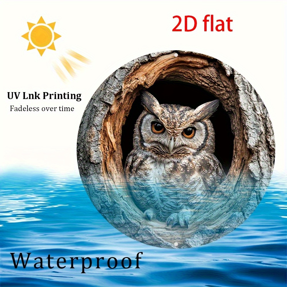 TEMU 2d Flat - Aluminum Decorative Signs And Plaques With A 2d Flat Surface, Featuring A Vintage 8x8 Inch . This Metal Wall Decoration Is Waterproof