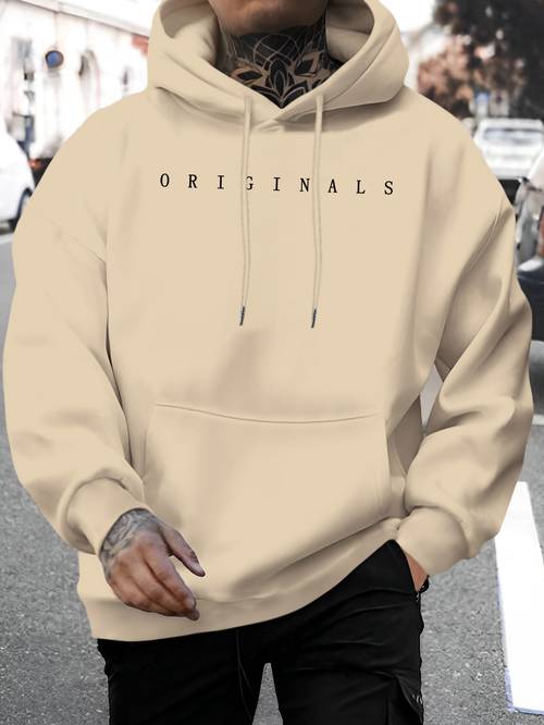 2025 sudadera con capucha para hombre, estilo casual y , estampado original de únicas - con bolsillo , elástico, lavable a máquina - elección para las temporadas de y otoño