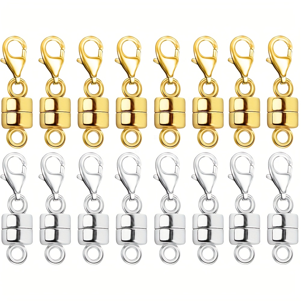 Magnetic Necklace Clasp, Magnetic Necklace Clasps And Closures for Bracelet Necklace Extender, Magnetic Jewelry Clasps for Necklaces Extender Bracelet Clasps And Closures
