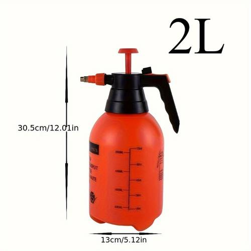 thickened plastic 2 liter high pressure garden sprayer adjustable nozzle handheld watering can suitable for lawn and flower watering and home cleaning and disinfection effortless sprayer christmas and black friday gifts