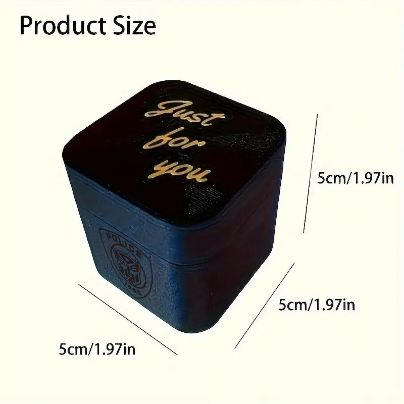 item picture 1pc   prank surprise box with   spider toy robotic badge hilarious prank gadgets suitable for parties relax gifts novelty gag device for themed party favors   design