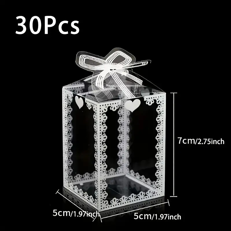 E-shop Geschenk für Sie/Ihn 30 Stück Festliche Transparente Schmetterling Kreative Geschenkverpackungsbox, High-End Verdickte Hochzeitsgeschenkbox,