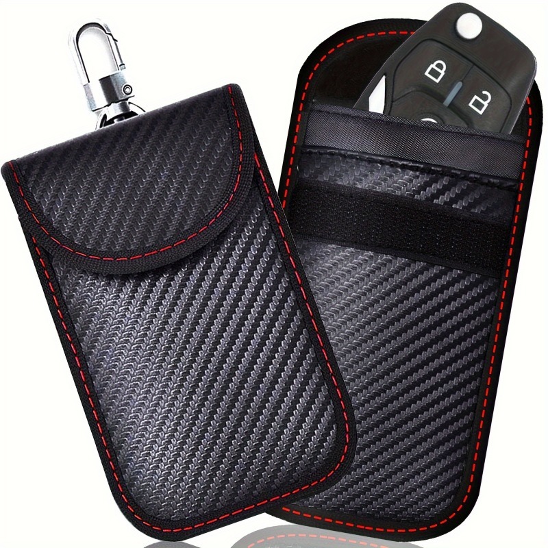 faraday car key pouch mobile   blocking bag anti theft key case rfid universal   key fob box suitable for car keys cards small size phones