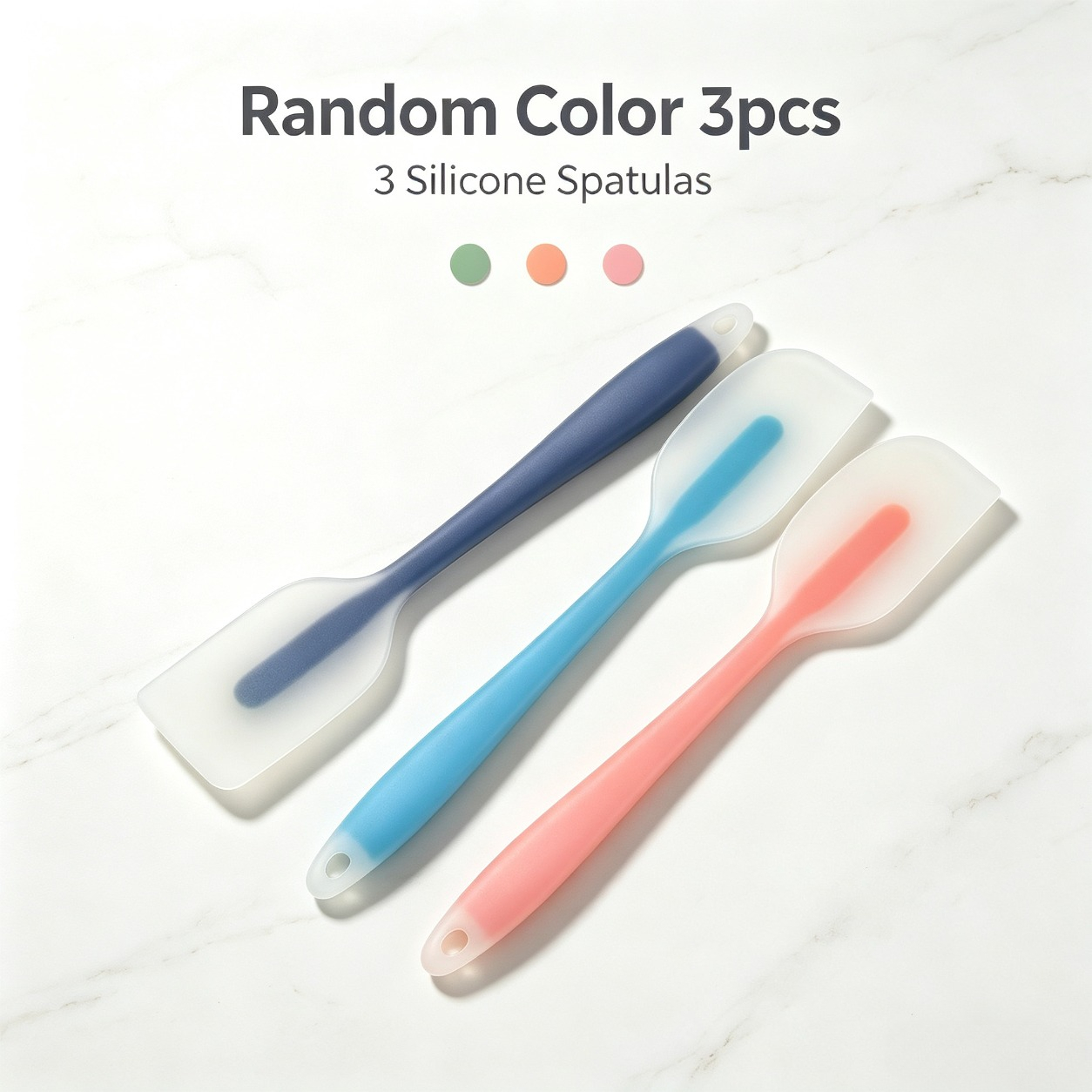 TEMU 3-teiliges Silikon-Spatel-Set, 1 wärmebeständige Silikon-Spatel zum Kochen und Backen, flexible Antihaft-Spatel, leicht zu reinigender
