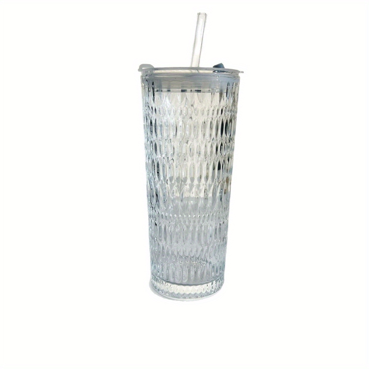large capacity clear   cup with lid built in straw elegant modern tumbler for iced americanos home office or gifts durable glass construction spill proof design for hot cold beverages office drinkware contemporary drinkware premium drink container reusable drinkware gift   Product details 9