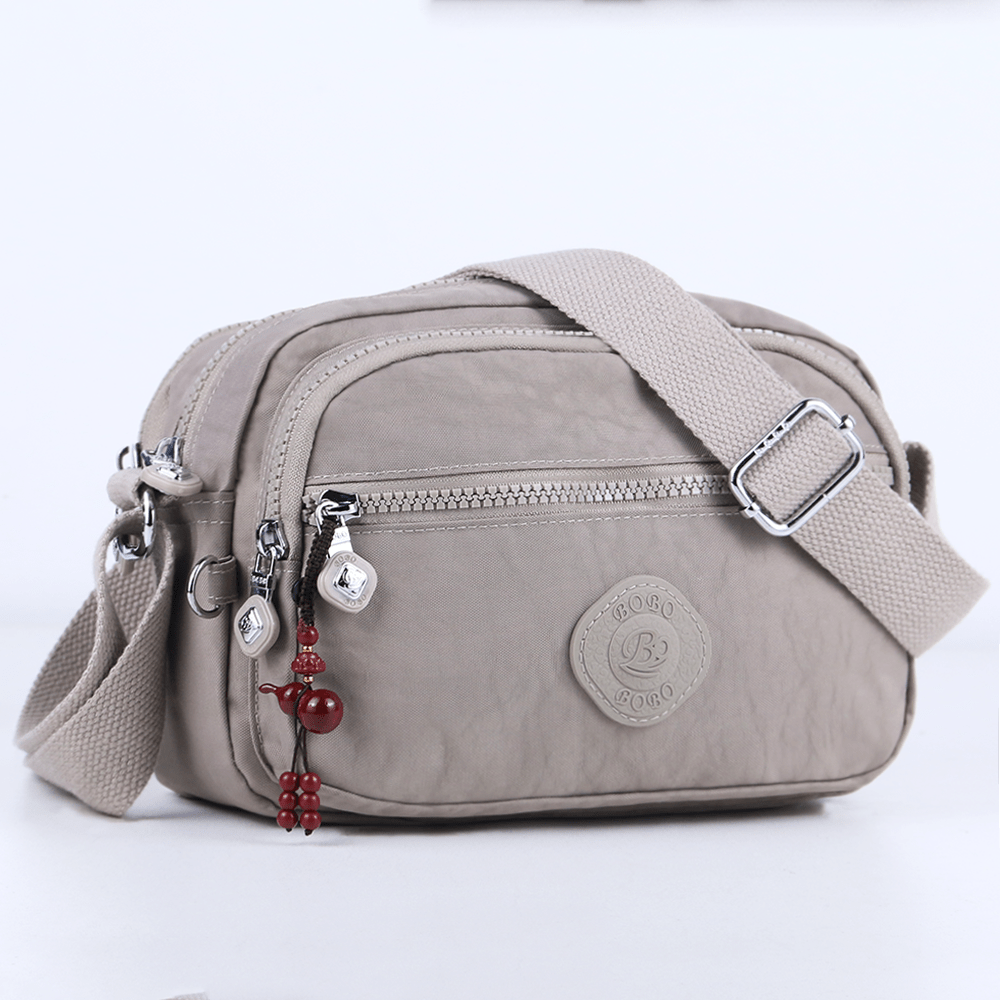 TEMU Chic Durable Lightweight Women's Crossbody Bag With Pendant, Stylish Anti-theft Multi-pocket Unisex Crossbody Bag, Elegant Large Capacity Sturdy