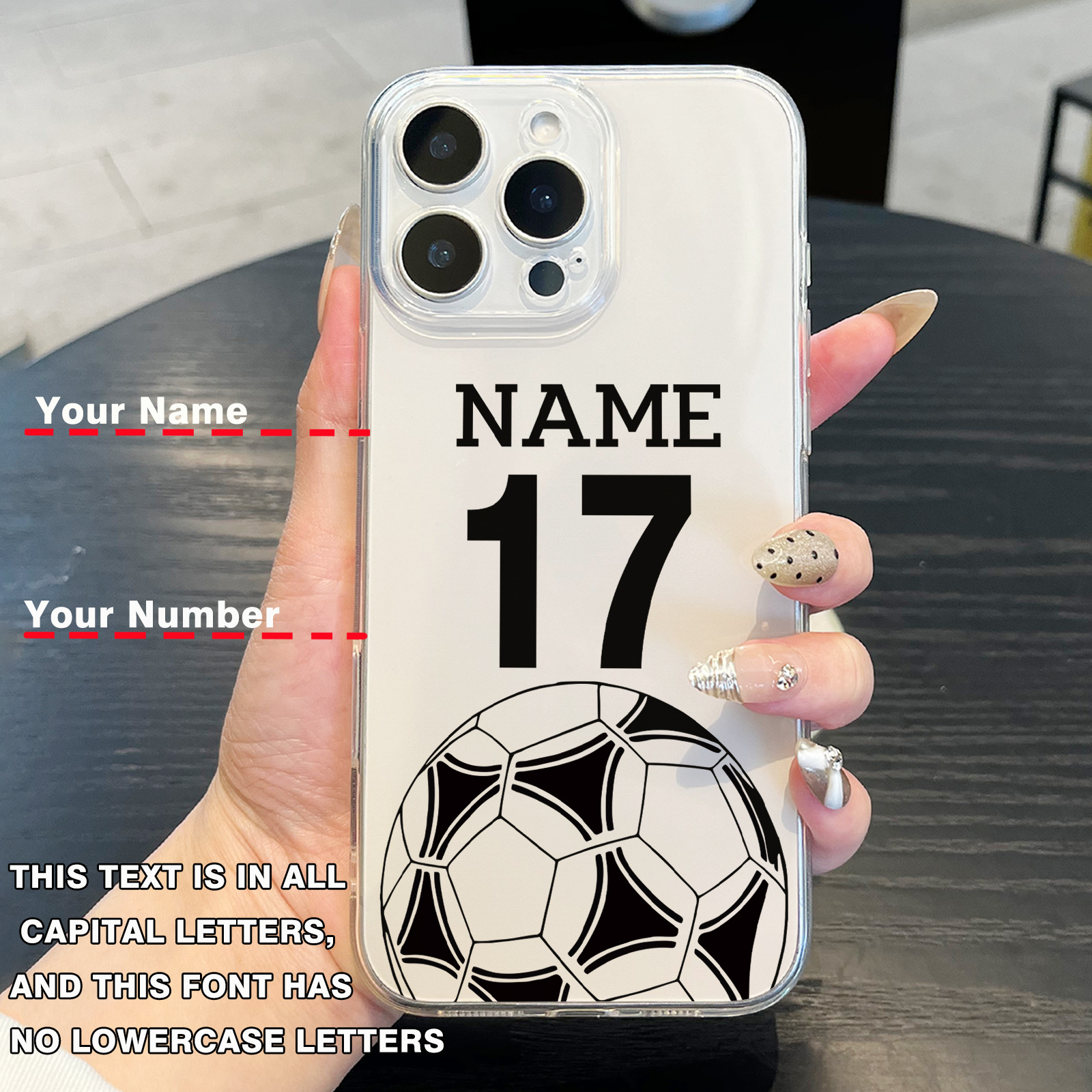 TEMU Phone Case - Customized Phone Case With Custom Name And Number 17 16 15 14 13 12 11 X Xr 8 Plus 360-degree Phone Case, Personalized Phone Cases,