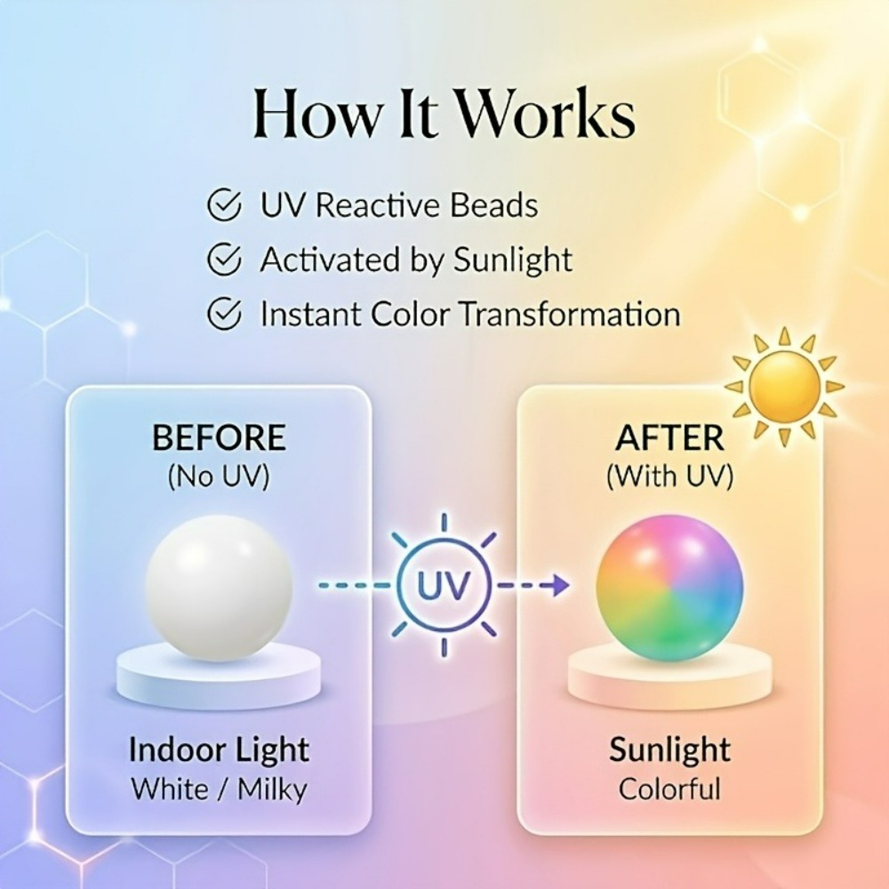 2pcs Color-Changing Bracelet Set with Random Color Postcard