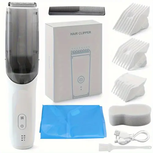 professional vacuum hair trimmer rechargeable multifunctional vacuum hair trimmer kit auto sucking vacuum suitable for mens beard body hair cutting body hair trimming and more