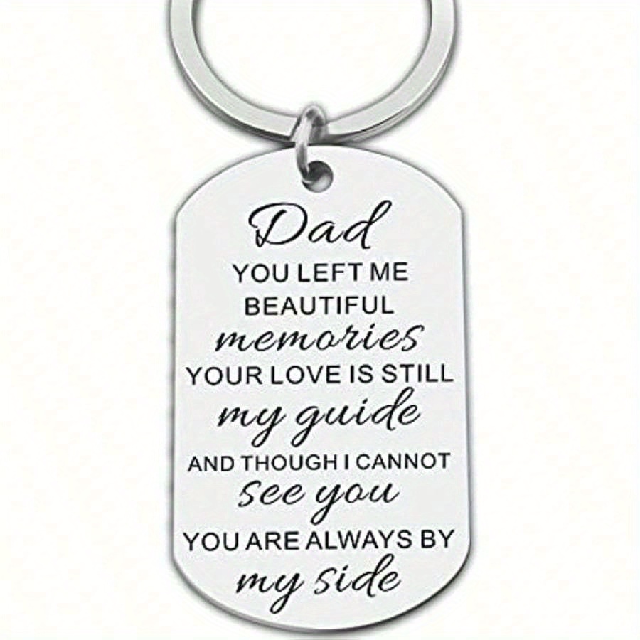 TEMU 1pc Dad Memorial Keychain In Memory Of Daddy Keyring Father's Day Gift