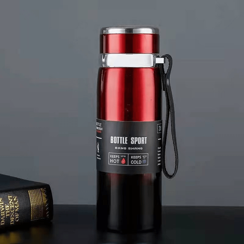 1pc 27.05oz Stainless Steel Insulated Travel Mugs-Double Vacuum, Thick Insulation, Good for Tea And Coffee, Large Capacity Outdoor Sports Water Bottle, Perfect Holiday Gift, Ideal for Cycling And Hiking