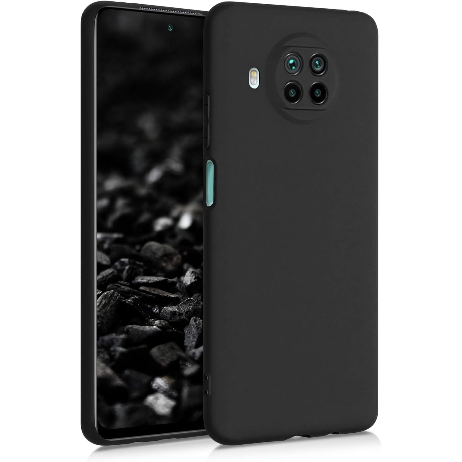 TEMU para teléfono: para Xiaomi Mi 10T Lite, delgada, antigolpes, flexible, negra mate