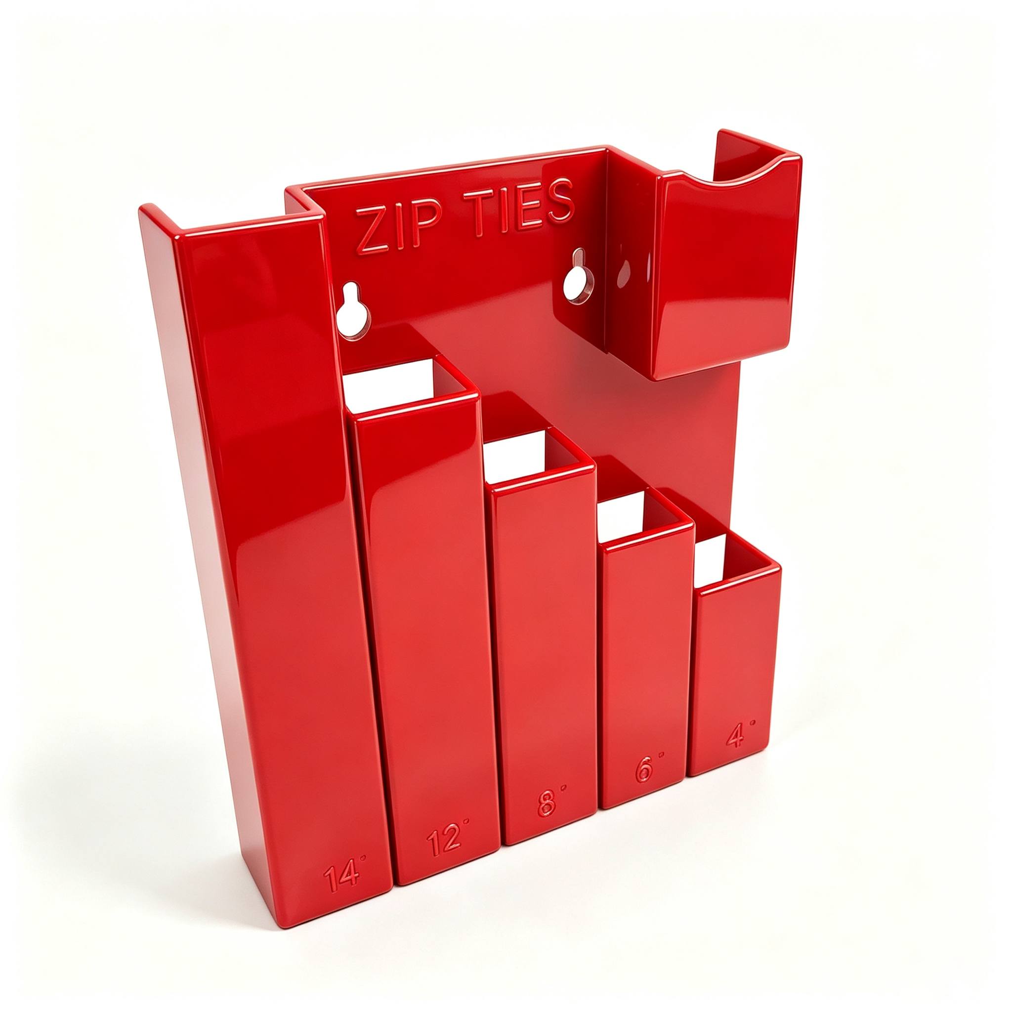 TEMU 1 Cable Tie Storage Rack, A Wall-mounted Heavy-duty Hook-style Cable Tie Holder, A Multi-layered Durable Hanging Rack, Used For Organizing And