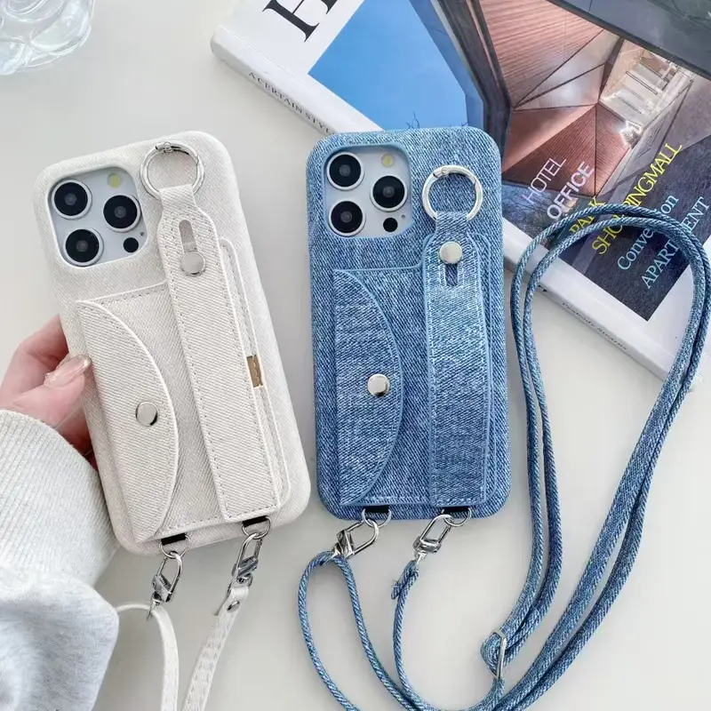 Phone case: New Flip Wrist Strap Card Holder Case for iPhone 16 Pro Max, Crossbody Lanyard Phone Case for 14/15/16e, Anti-Drop Protective Cover Phone case: New Flip Wrist Strap Card Holder Case for iPhone 16 Pro Max, Crossbody Lanyard Phone Case for 14/15/16e, Anti-Drop Protective Cover