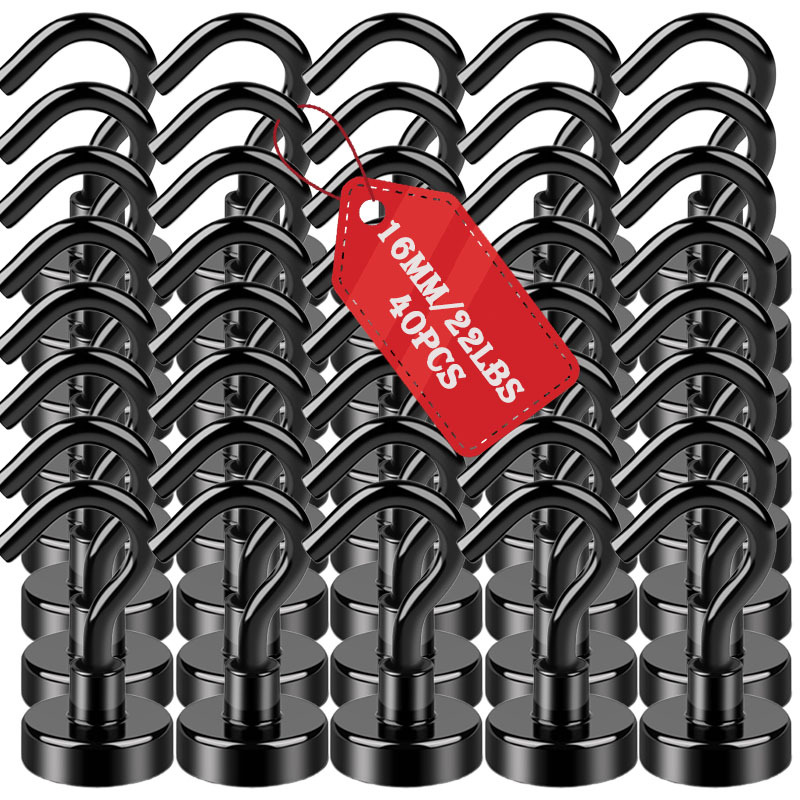TEMU Heavy-duty Magnetic Hooks, Magnets, Refrigerator Magnetic Hooks, Neodymium Magnets, Magnetic Hooks, Suitable For Cruise Ship Cabins,