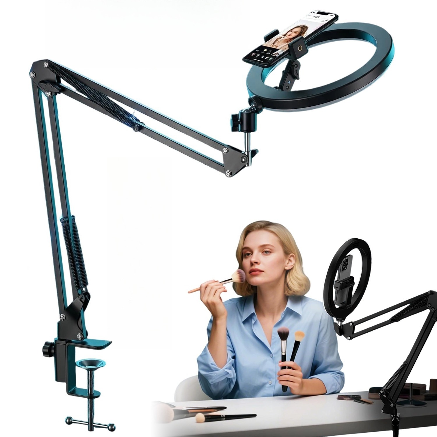 Adjustable Stable Phone Bracket, Tuning, Universal Phone Holder For Desk Bedside, Ideal For Daily Photography, Video Creation, Live Streaming, Vlogging, Tiktok, Youtube, Foldable For Office
