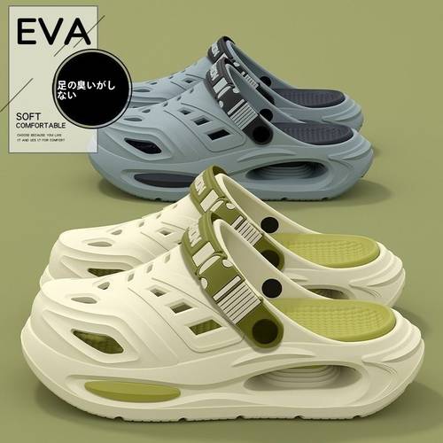 outdoor working sandals mens 2 way thick sole hollow out anti slip wear resistant 2026 summer new