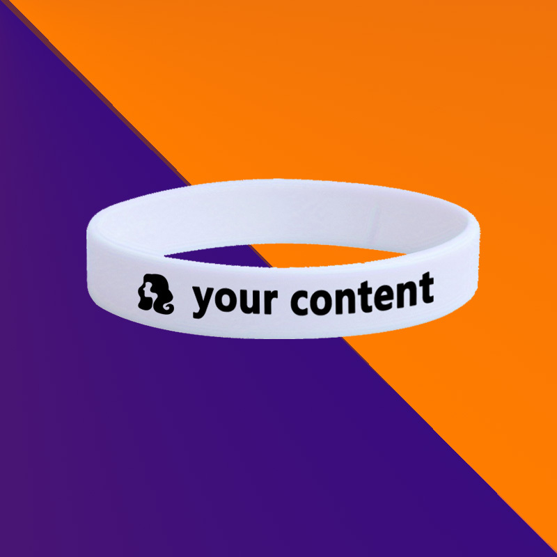 100pcs Custom Printed Wristbands, Personalized Design, Unisex Gift