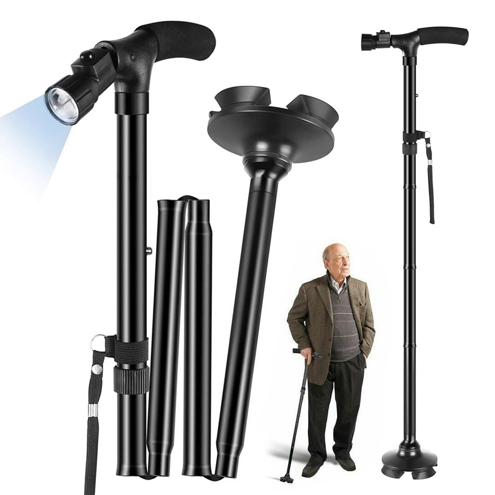 Portable And Foldable, 5-level Height Adjustment, 360° Non-slip Base For Standing, Suitable For Home And Outdoor Use, Safe And Stable.
