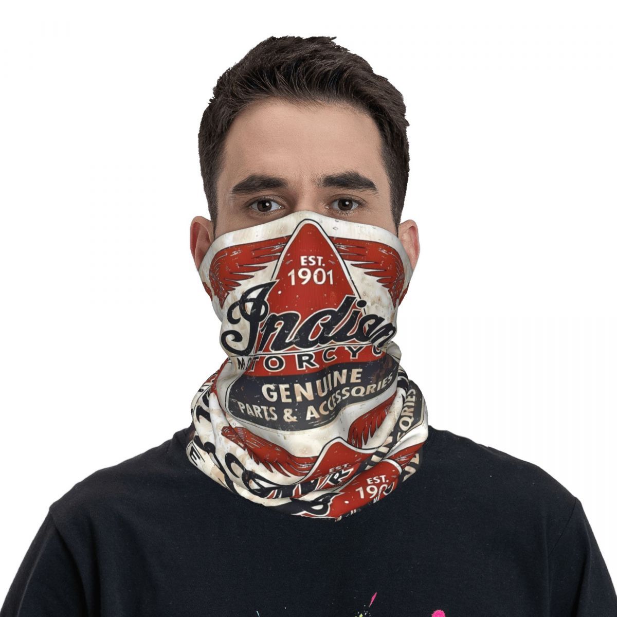 

Motorcycle-style Scarf & Face Mask - Lightweight, Elastic, Moisture-wicking Neck Gaiter For Outdoor Cycling