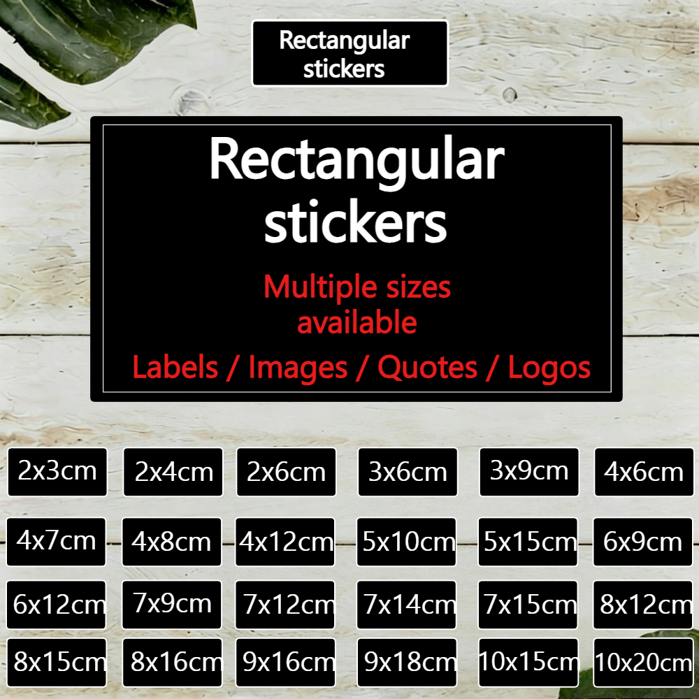 TEMU [custom] Rectangular 24/80/150pcs Multi-sizes Multi- Stickers - High-quality Waterproof Stickers, Halloween/christmas Gift Packaging Labels,