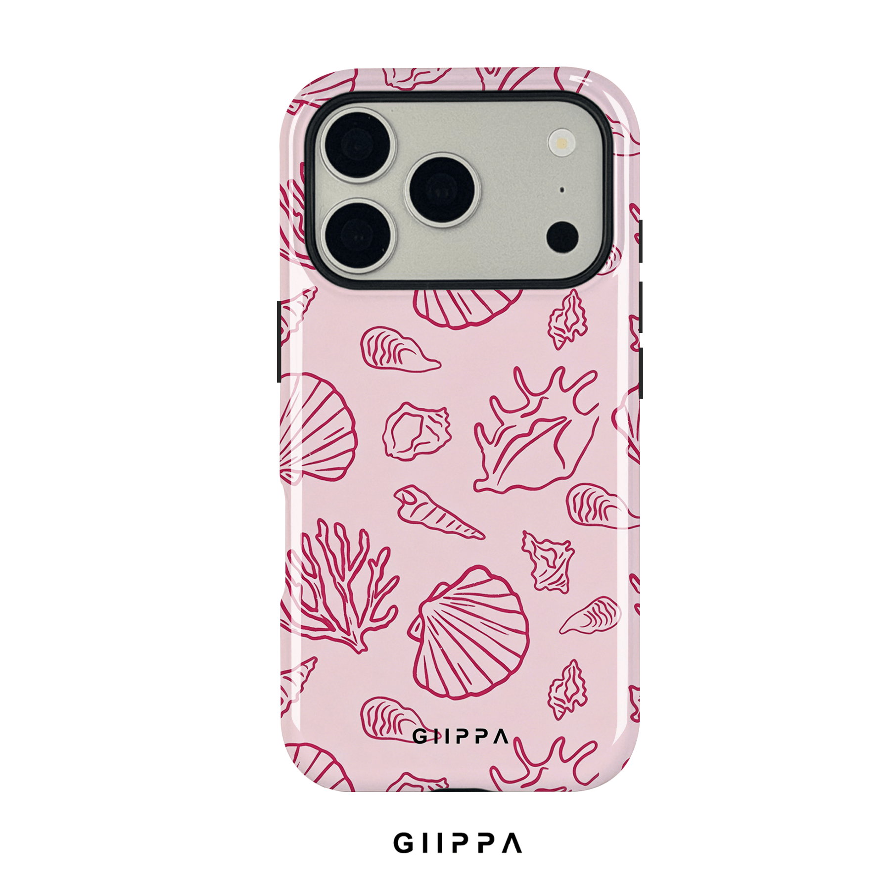 TEMU Phone Case - Phone Case Gllppa Wildclan Beach Vacation Seashell Pattern Uv Printing Film 2-in-1 Anti-drop Suitable For Iphone 11/12/13/14pro