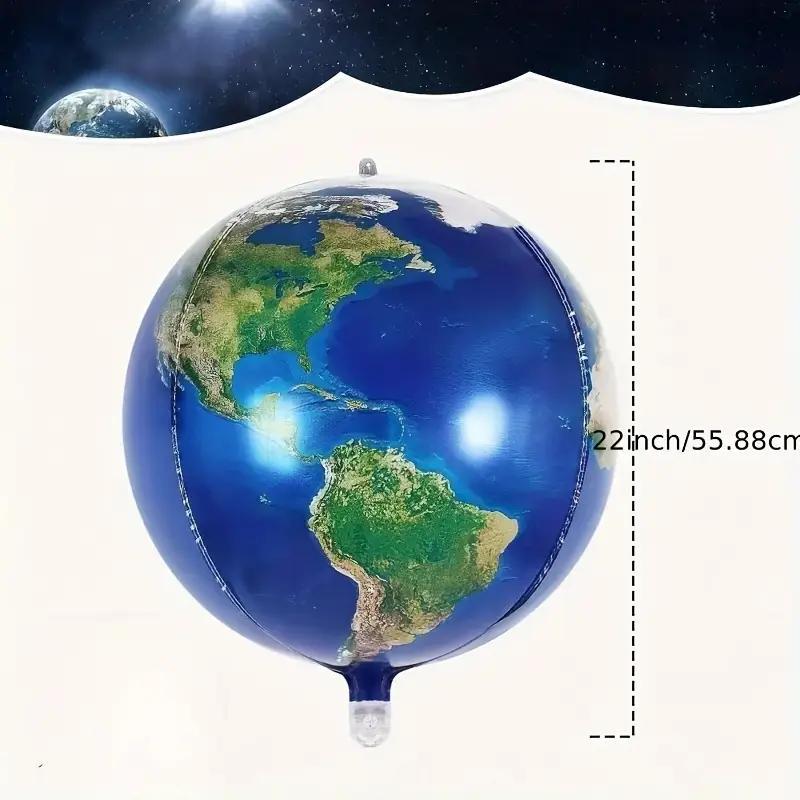 Image of 2pcs 4d World Map Suitable For Graduation, Party And Festival Decoration, Earth Decoration Large Round Parts Day Travel Adventure Birthday Decoration