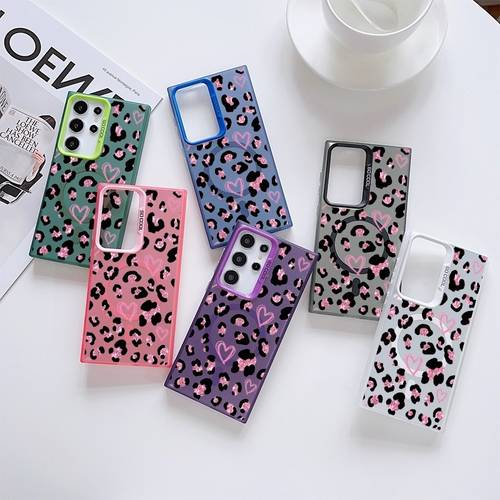 item picture phone case magnetic wireless charging case for galaxys25 24 23 trend 22 21 anti fall luxury softshell new model trendy men and women magnetic anti fall creativity full edge banding business precision hole phone case